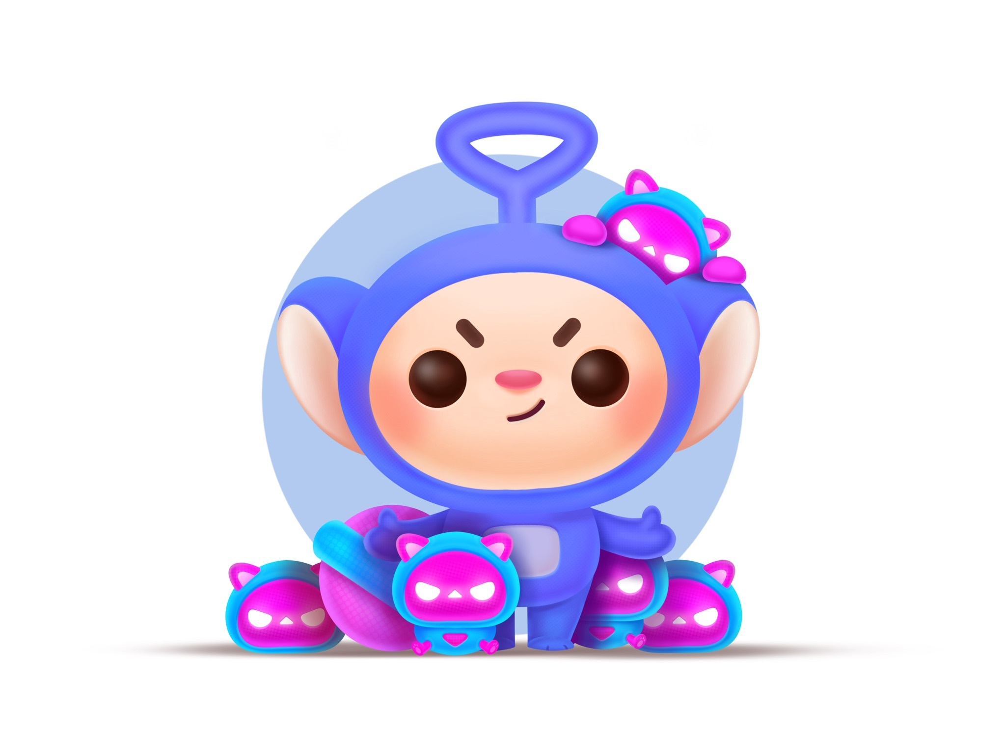 狗子q版小练习#——天线宝宝篇