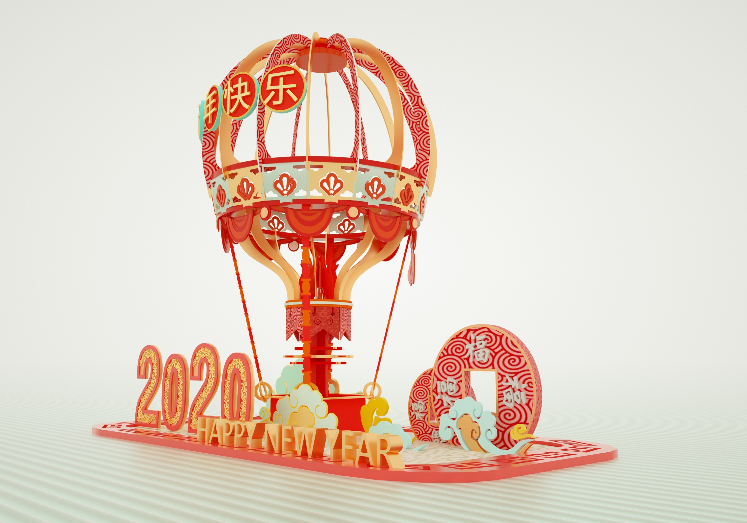 2020春节新年美陈dp