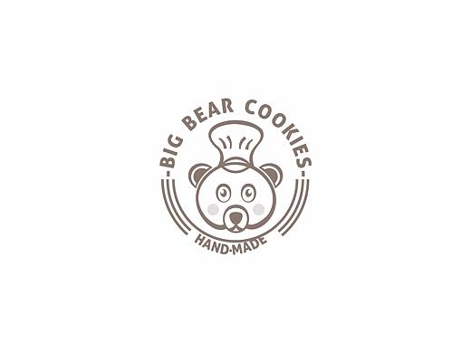 大熊饼干logo设计