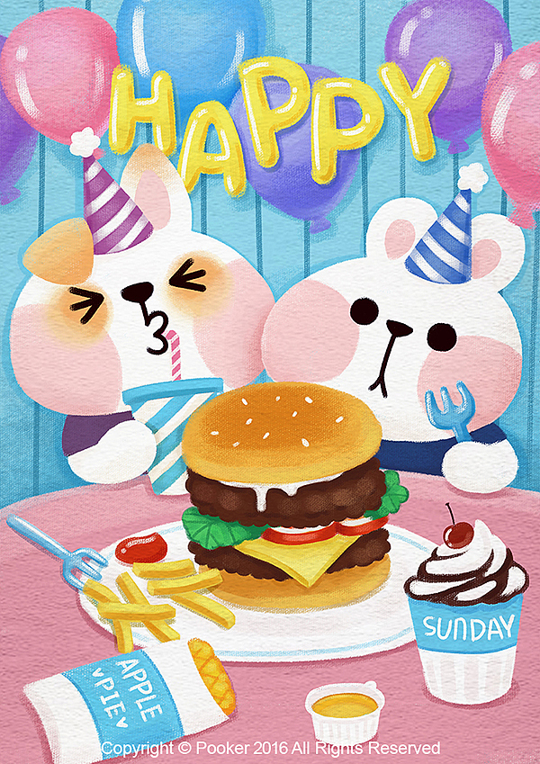 粉红和粉蓝是一种很美妙的色彩搭配