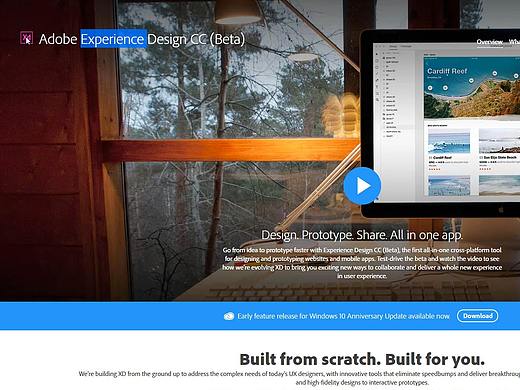 Adobe Experience xd UI 原型设计软件介绍 ( 旧视屏 )