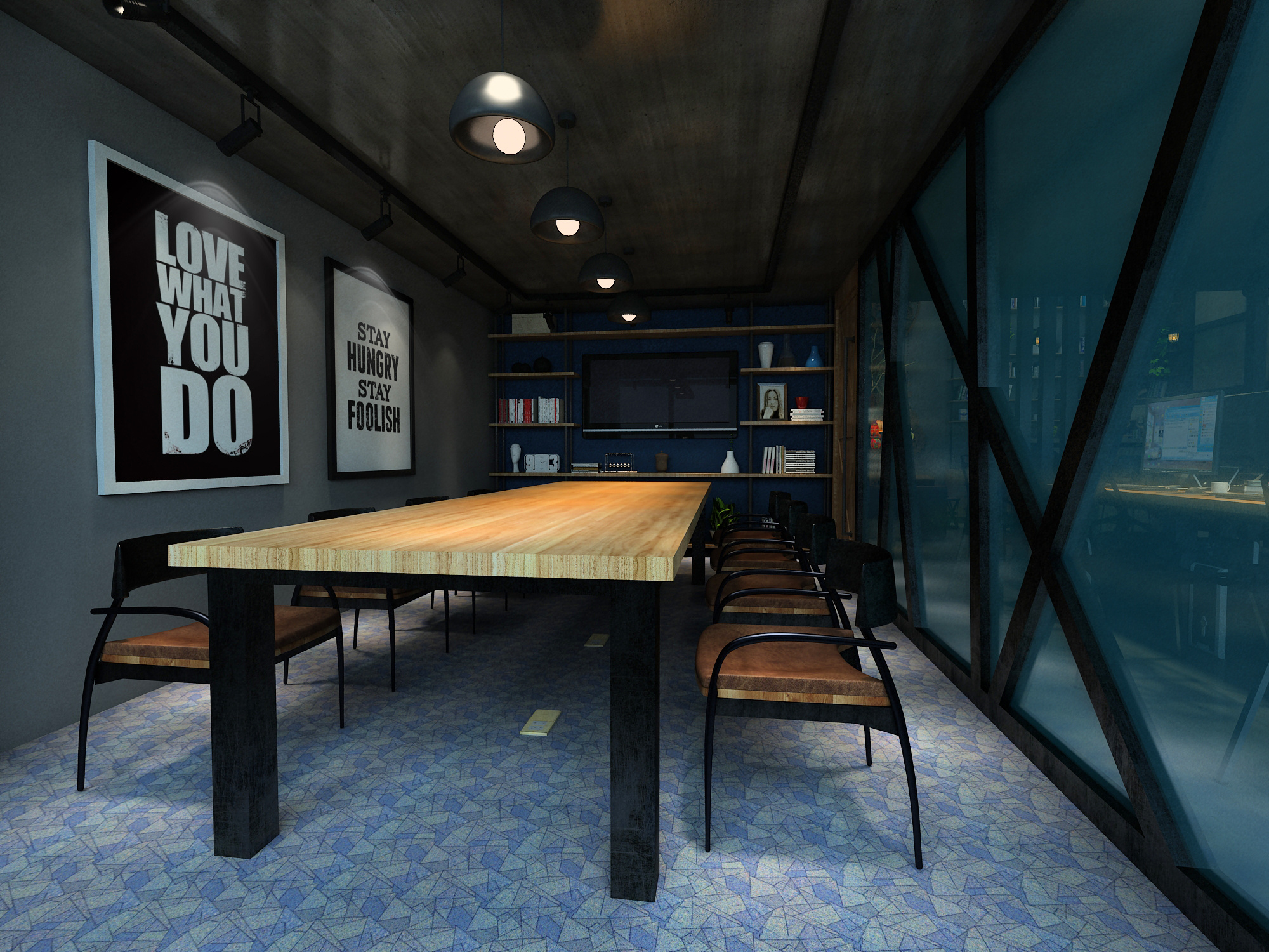 德利国际 loft工业风办公室