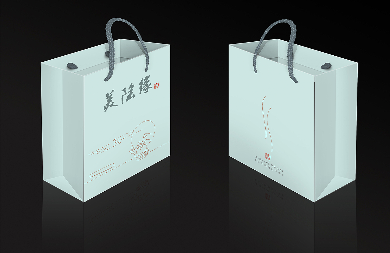 手提袋设计（图ZNjg1NjM4NTI=） - 包装 - 站酷设计师伏欢原创素材 - 站酷ZCOOL