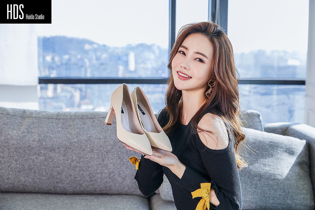 韩国模特韩风高跟鞋拍摄