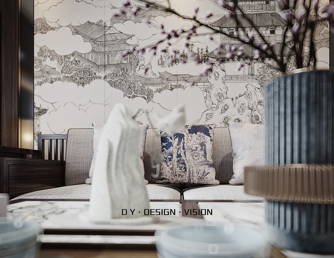 新中式（图ZMjI3NTU1NDQ0） - 家装设计 - 站酷设计师Max点意原创素材 - 站酷ZCOOL