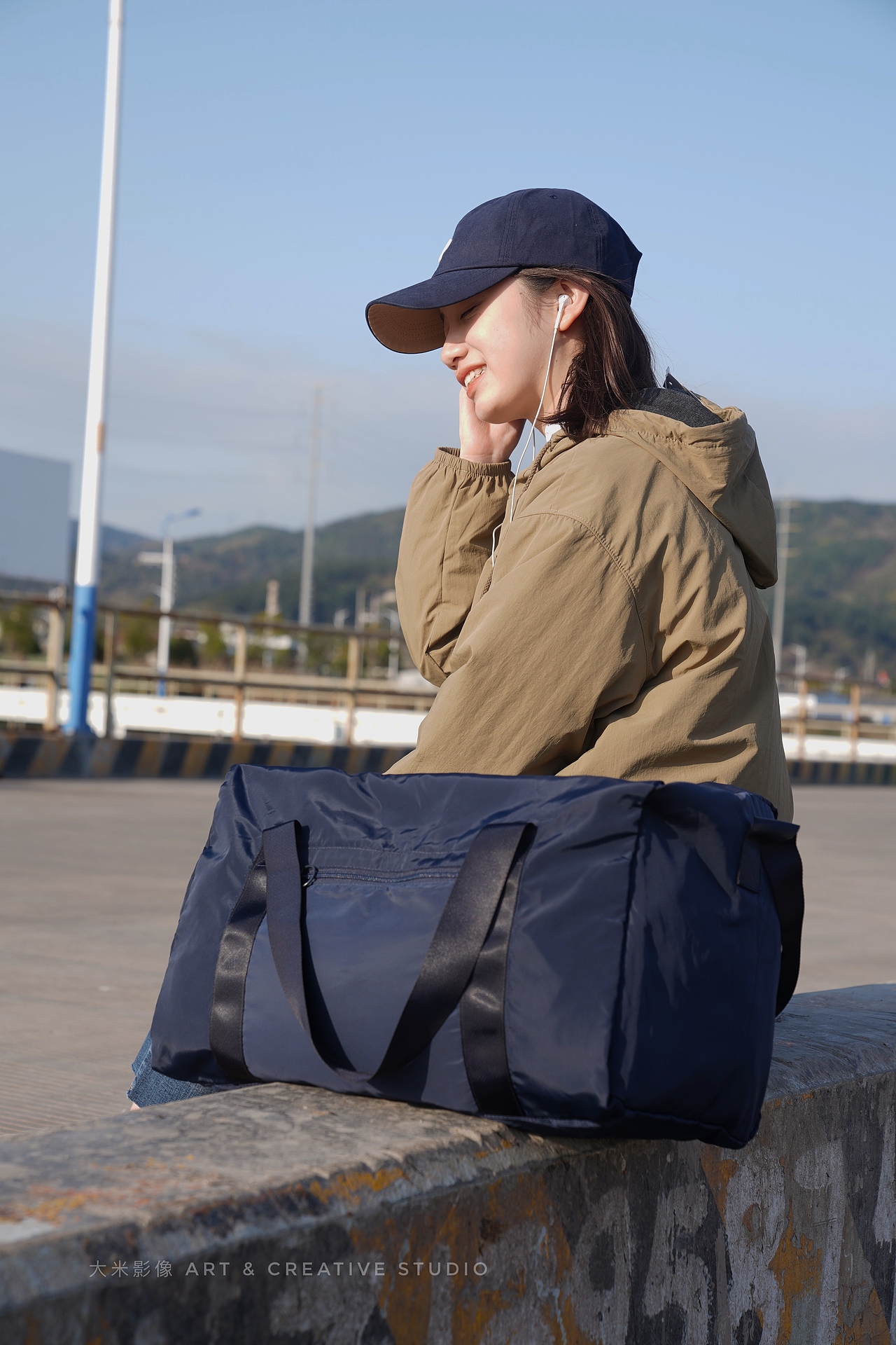 折叠包手拿包旅行包拍摄