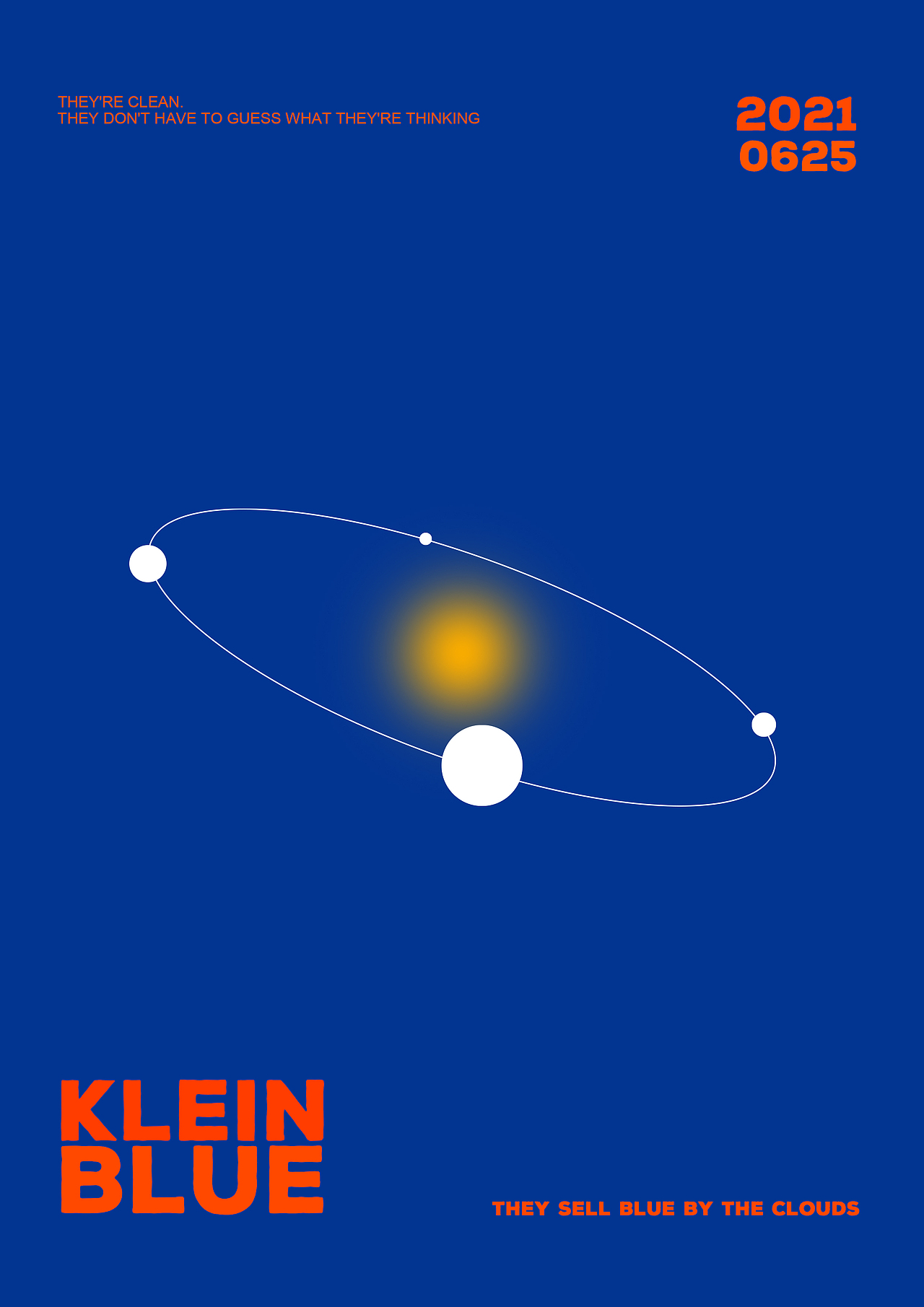 克莱因蓝|平面|海报|川野鹤_原创作品-站酷zcool