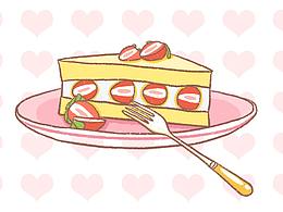 可可愛愛的甜品手賬—草莓奶油三明治~