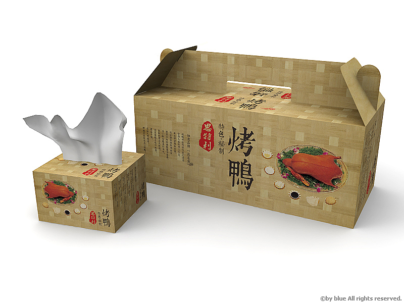 斯特利烤鸭包装｜包装渲染｜纸质包装效果（图ZMjI5Mjc4MDA=） - 包装 - 站酷设计师by_blue原创素材 - 站酷ZCOOL