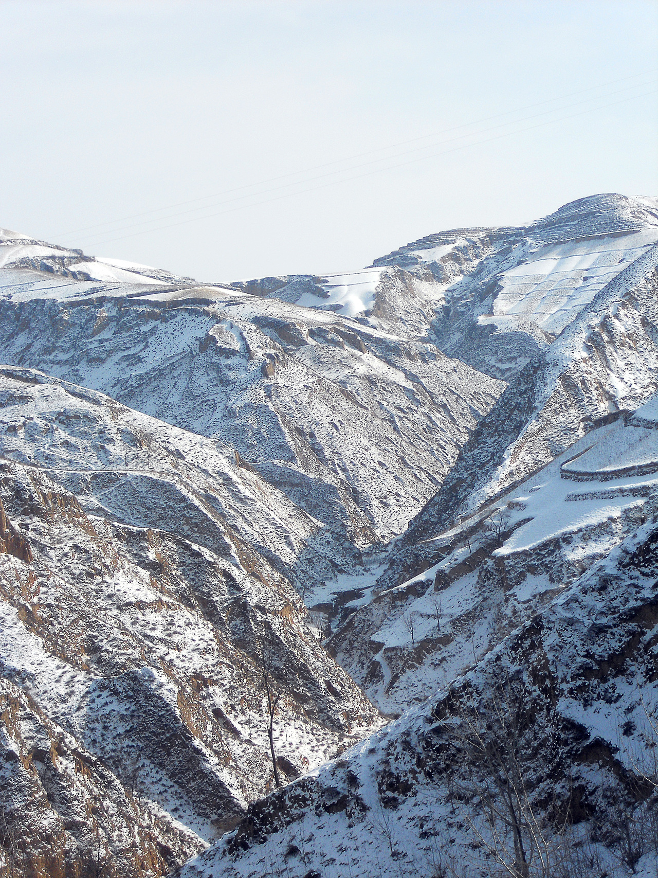 黄土高原的万里雪