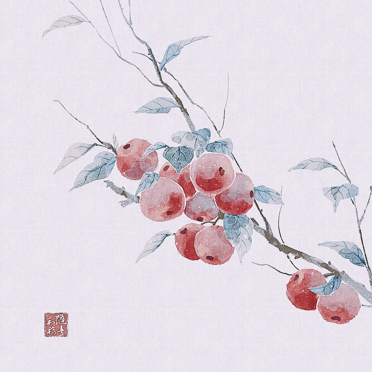 【procreate畫(huà)】花果（圖ZMzE4MTc3MTc2） - 創(chuàng)作習(xí)作 - 站酷設(shè)計(jì)師吃尾巴的貓?jiān)瓌?chuàng)素材 - 站酷ZCOOL