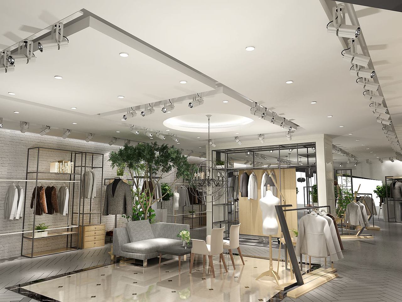 广州服装专卖店装修设计（图ZNjQ4MDE5NDg=） - 展陈设计 - 站酷设计师he1985原创素材 - 站酷ZCOOL