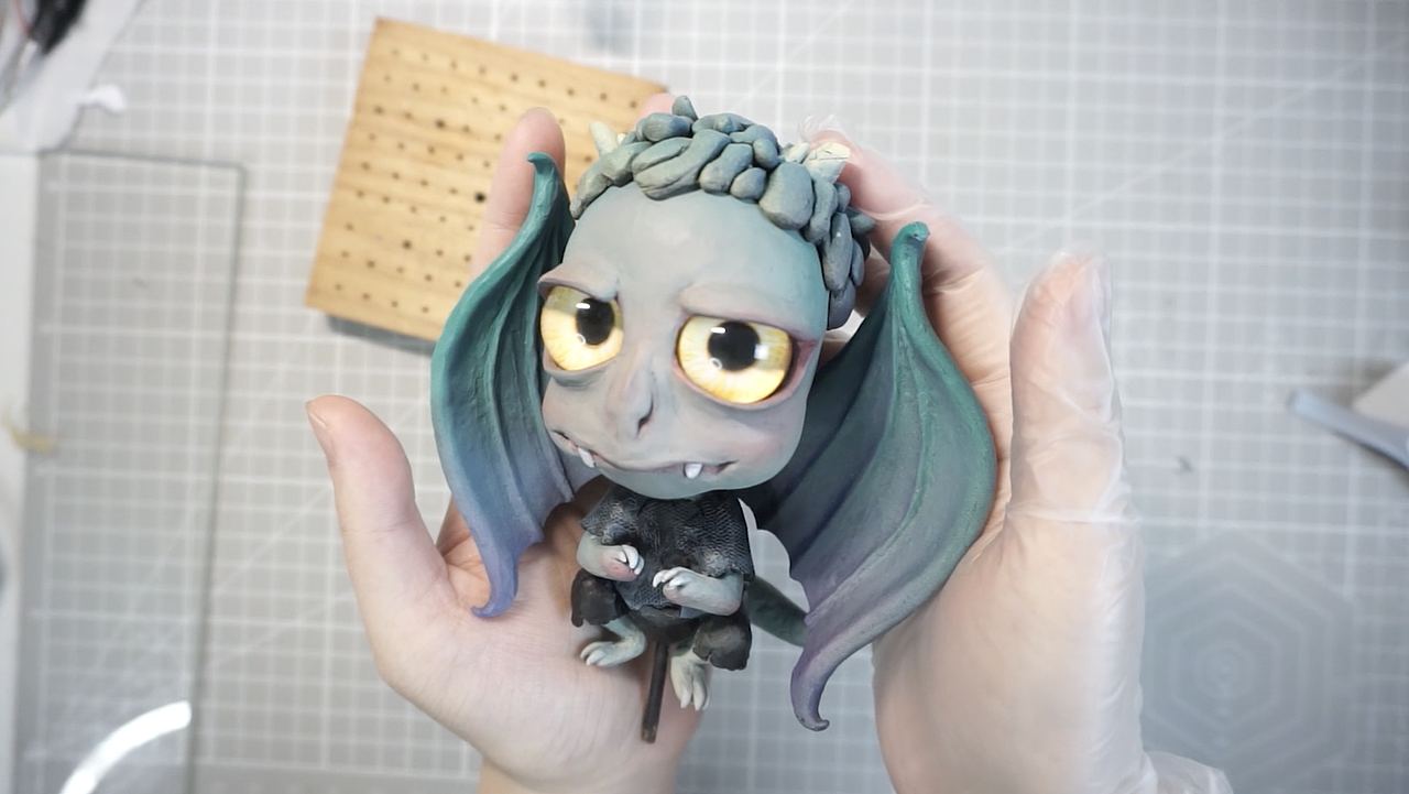 【粘土手作】 孵化了一年的小恶魔奶龙诞生啦!