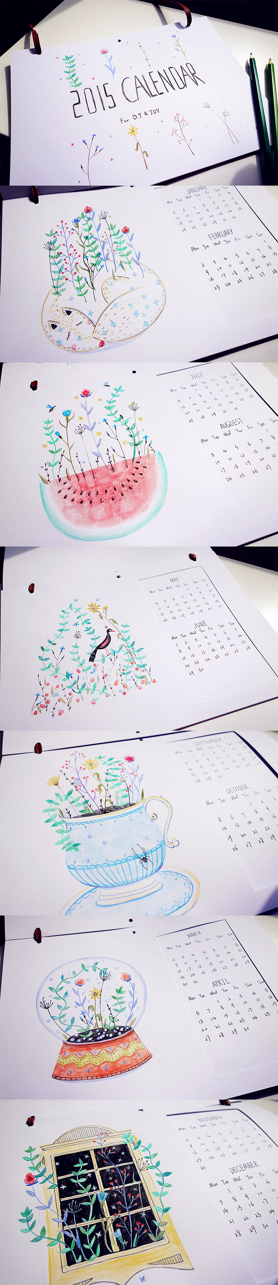 手绘日历