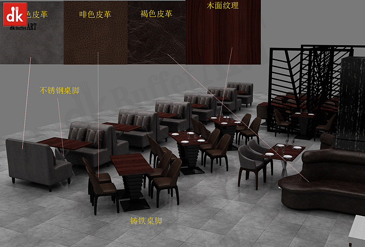 深圳迪克自助餐台餐厅设备厂家直销 自助餐厅设计配套