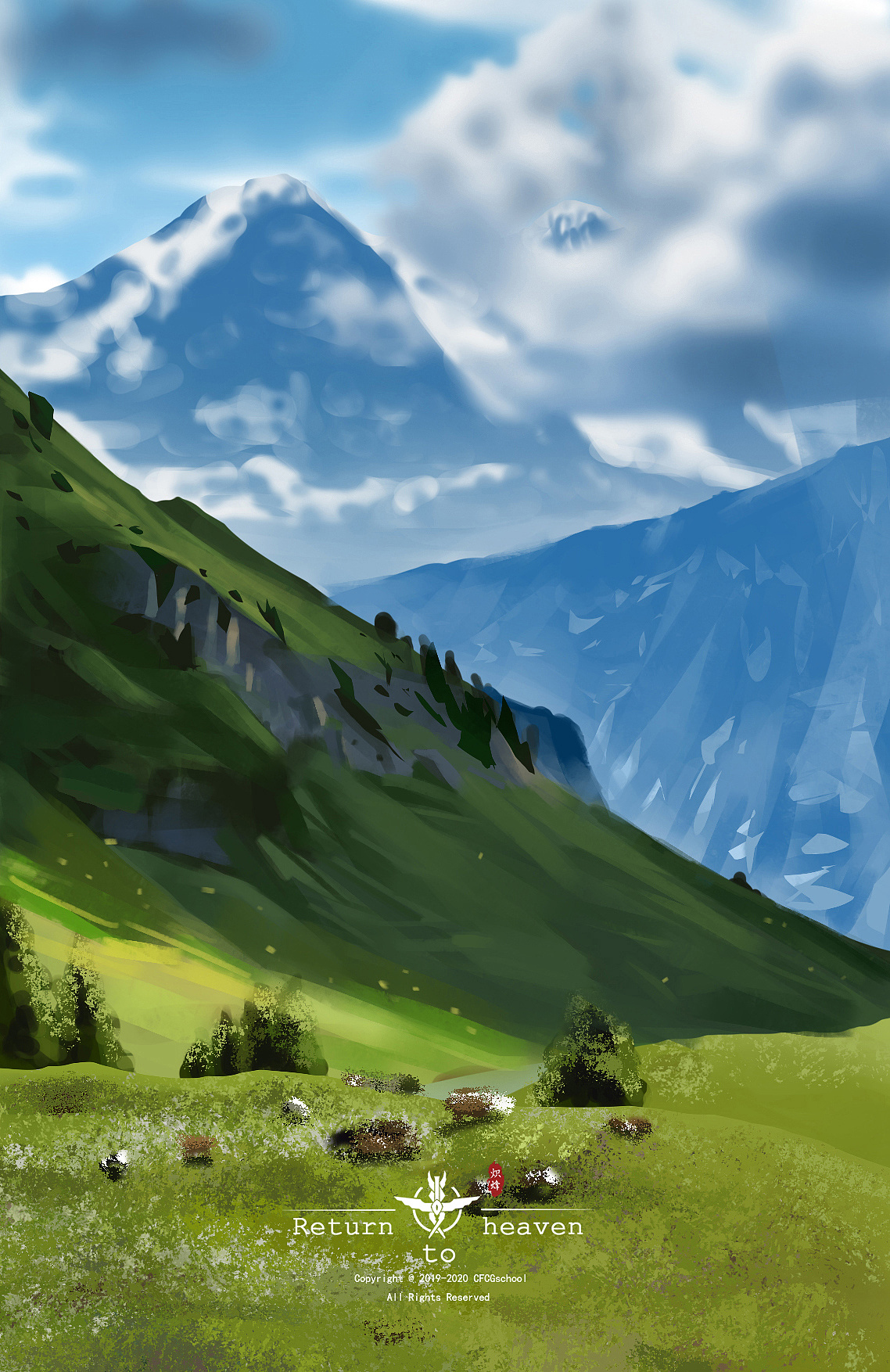 学员场景色稿|插画|游戏原画|炽烽cg - 原创作品 - 站酷 (zcool)