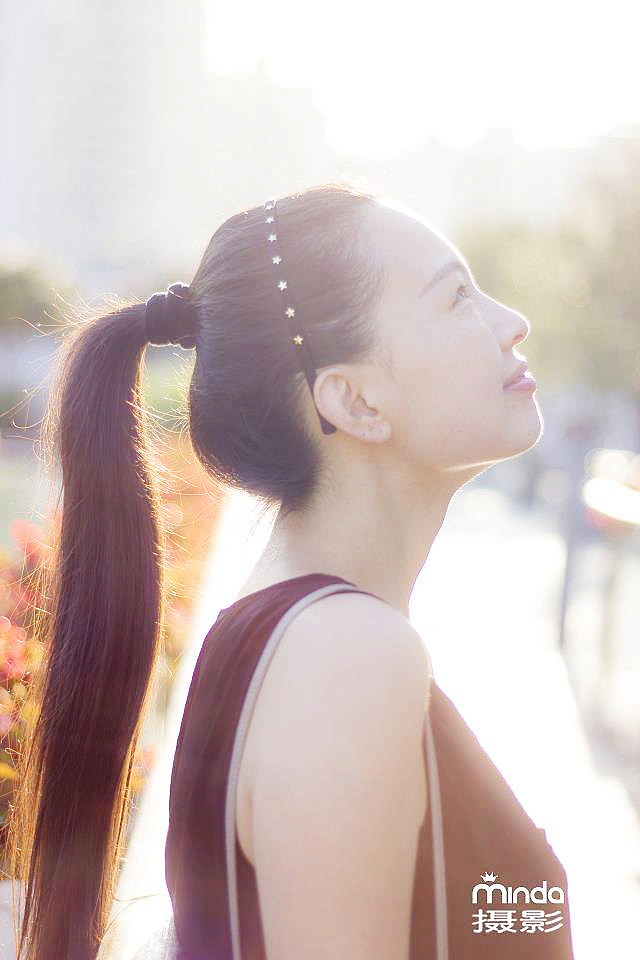 逆光美女人像摄影