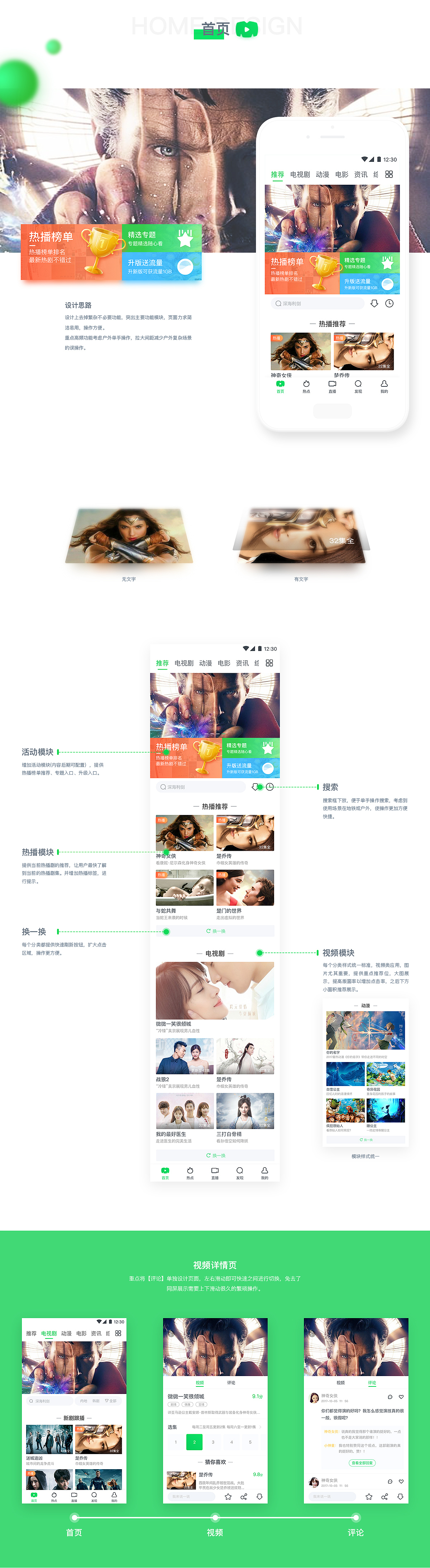 咪咕爱看app-参赛作品（图ZMTAwODc2MzE2） - APP界面 - 站酷设计师谷阳MrG原创素材 - 站酷ZCOOL