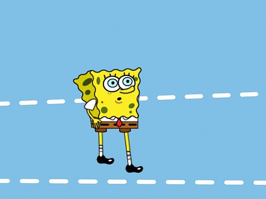 奔跑的海绵宝宝
