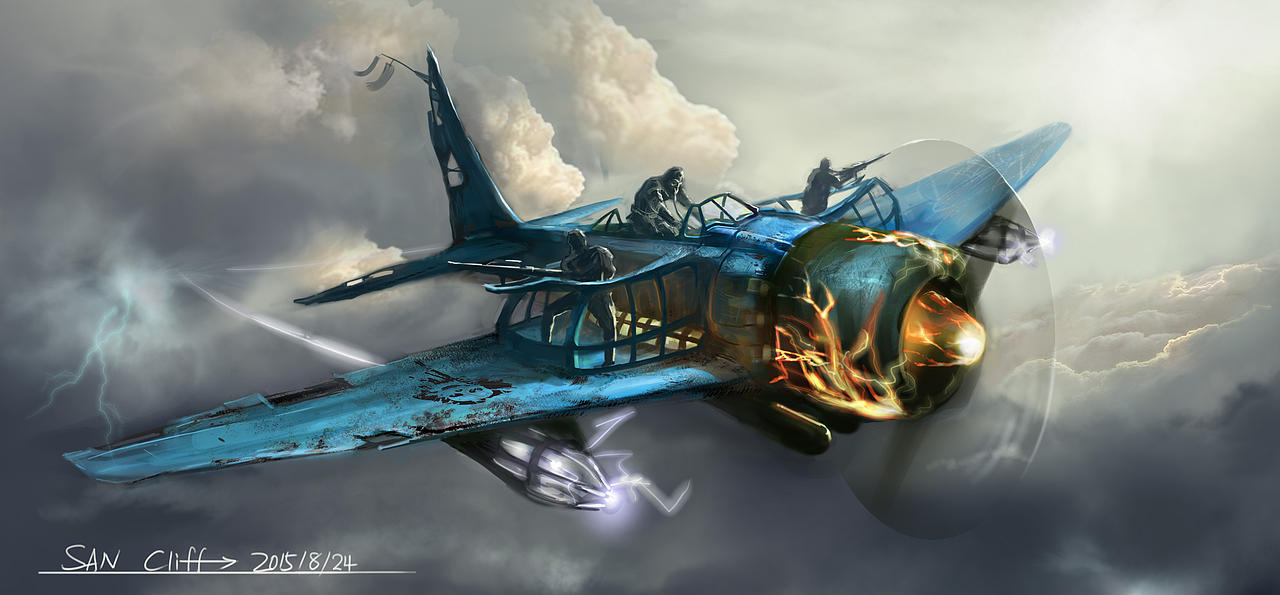 mad max 风格战斗机！（图ZMzI3NTI3MjA=） - 创作习作 - 站酷设计师SAN_Cliff原创素材 - 站酷ZCOOL