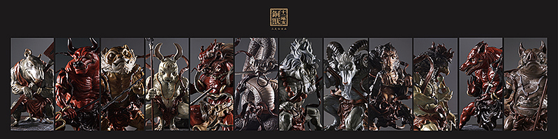 十二地支铜兽《尖角斗战仙》——三足仙出品