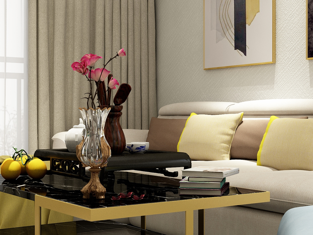 后现代客餐厅（图ZMTM0MDk2OTY0） - 家装设计 - 站酷设计师乐一Lit原创素材 - 站酷ZCOOL