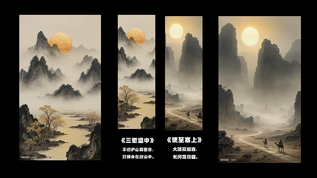 《独坐敬亭山》| 诗词古韵,千古流芳(图ZMzY0NDIxMzU2) - AI作品 - 站酷设计师Craneany原创素材 - 站酷ZCOOL