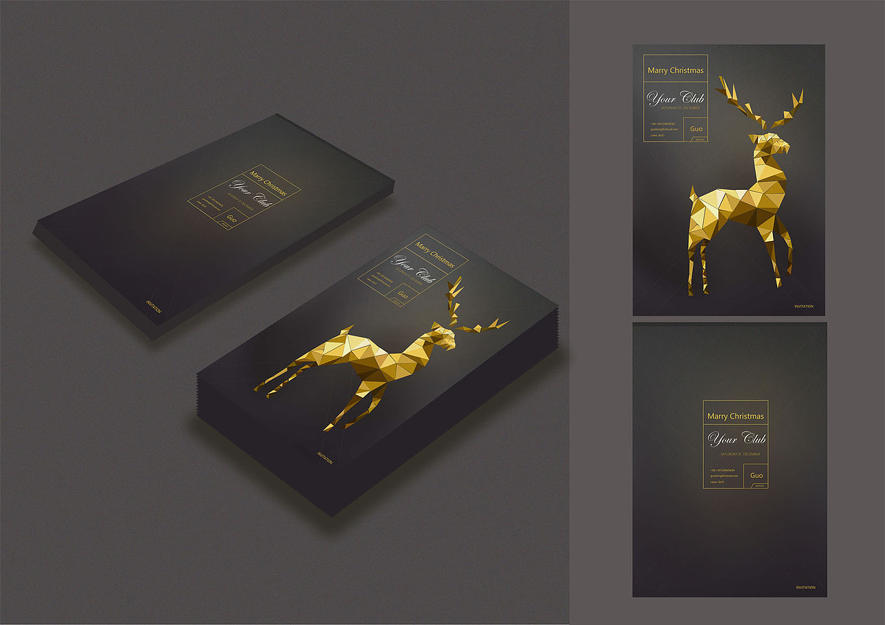 圣诞邀请卡（图ZMTEwNjAwMzEy） - 海报 - 站酷设计师praroy原创素材 - 站酷ZCOOL