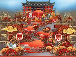 一组婚礼效果图练习积累作品