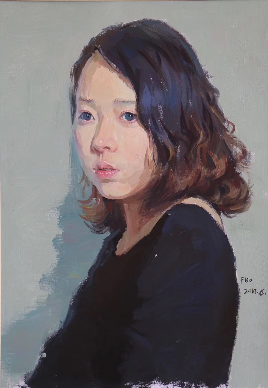 漂亮的女孩水粉肖像|水粉|纯艺术|北京京美视觉3d画 - 原创设计作品