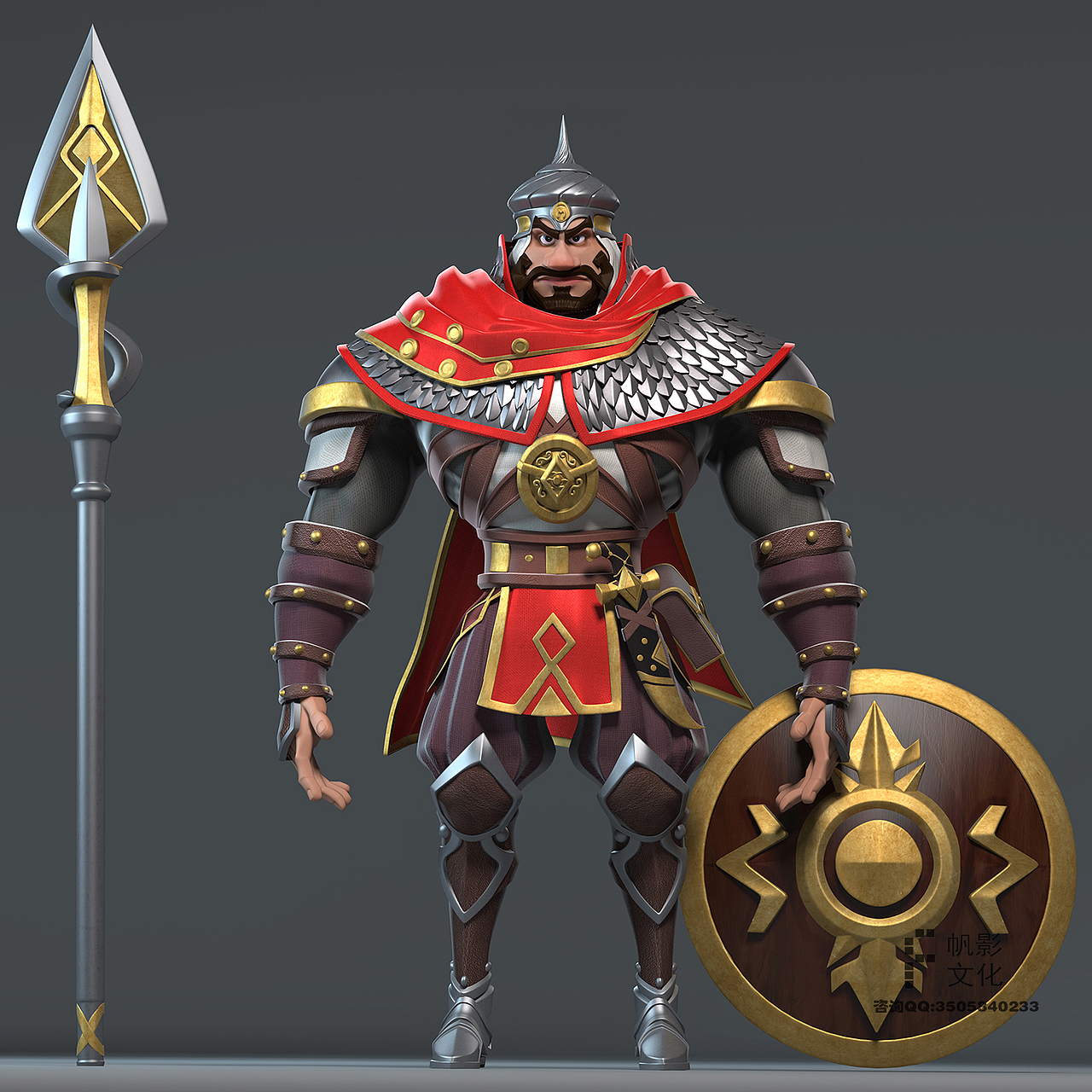 为游戏——苏丹的复仇制作的三维美宣和游戏宣传CG角色