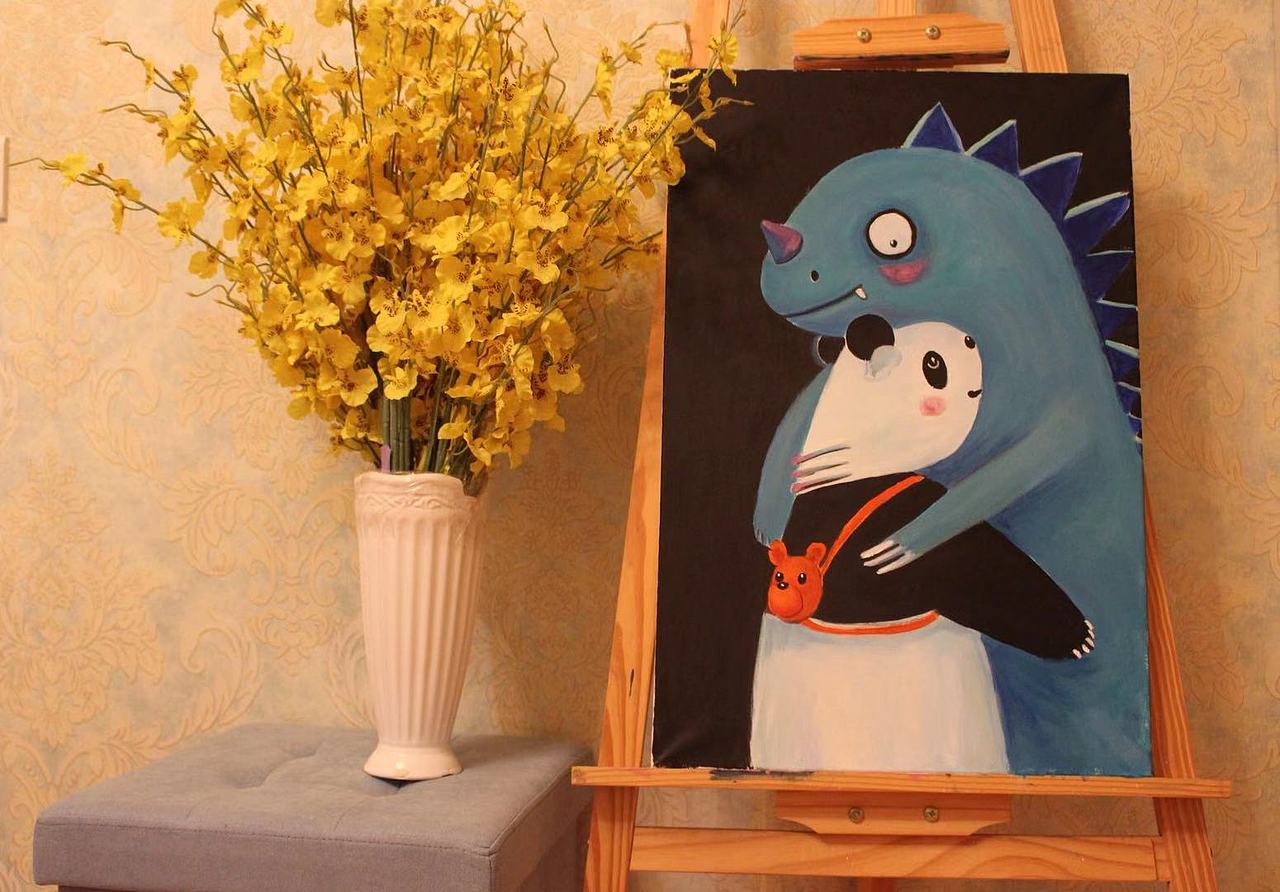 拥抱彼此（图ZMTcyNTk1Mjcy） - 儿童插画 - 站酷设计师笔墨粉黛原创素材 - 站酷ZCOOL