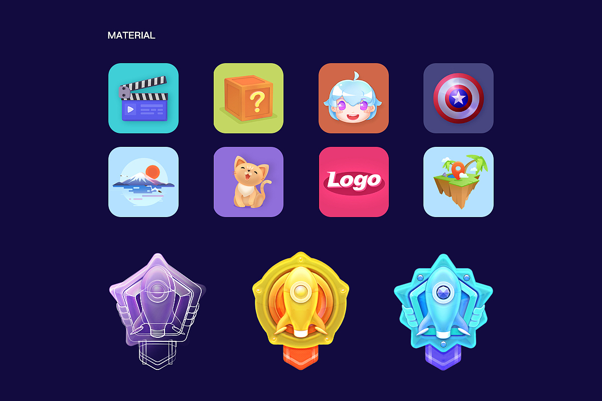 答题竞技小游戏GUI-整理（图ZMTM5NTk2MDA0） - APP界面 - 站酷设计师艸壹由捌原创素材 - 站酷ZCOOL