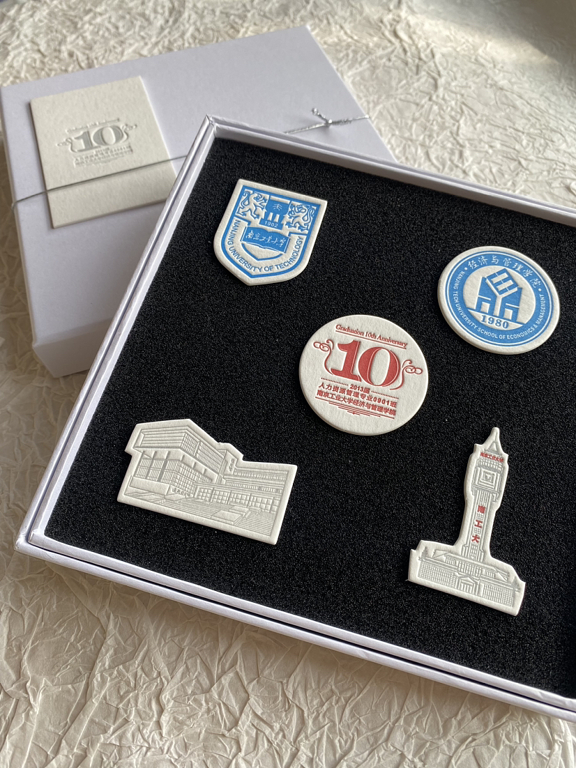 南工大毕业活版印刷纪念徽章一套