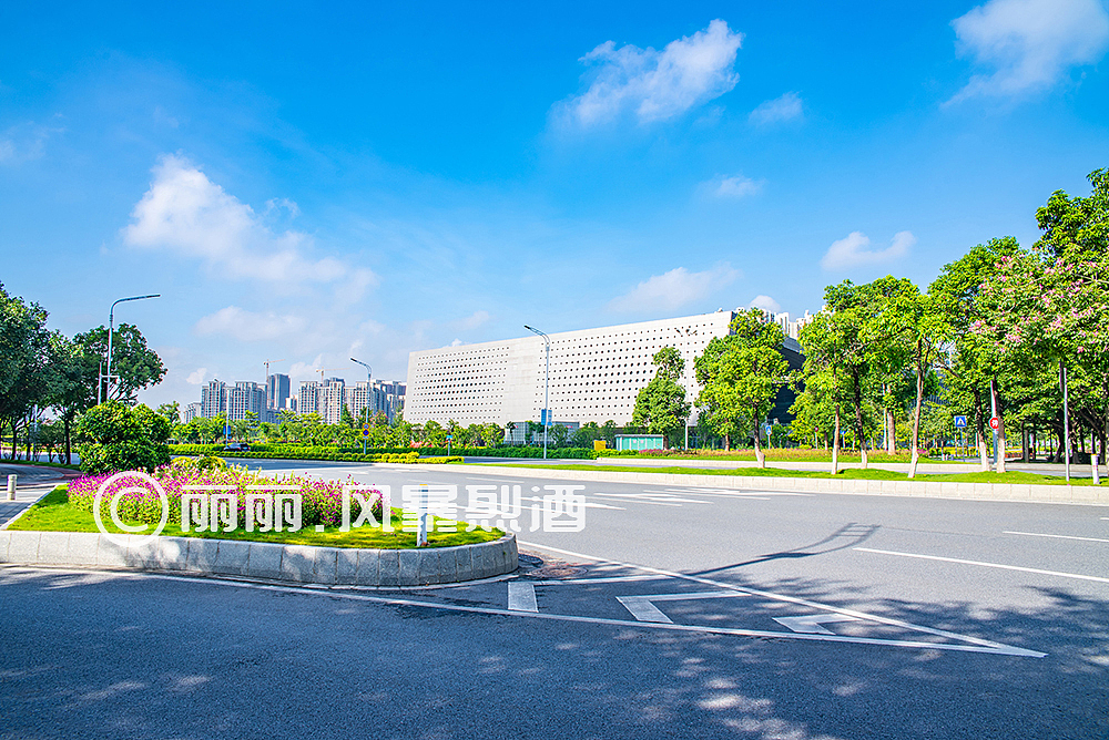 广州南沙自贸区建筑风光摄影