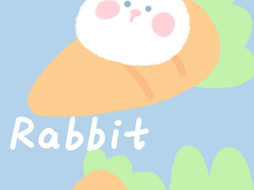 一组软萌风格的插画练习