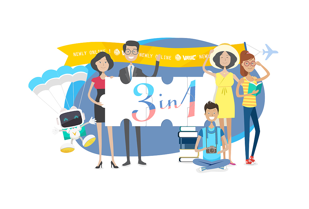 three in one（图ZMjM5NDcxNjg=） - 商业插画 - 站酷设计师santlawier原创素材 - 站酷ZCOOL
