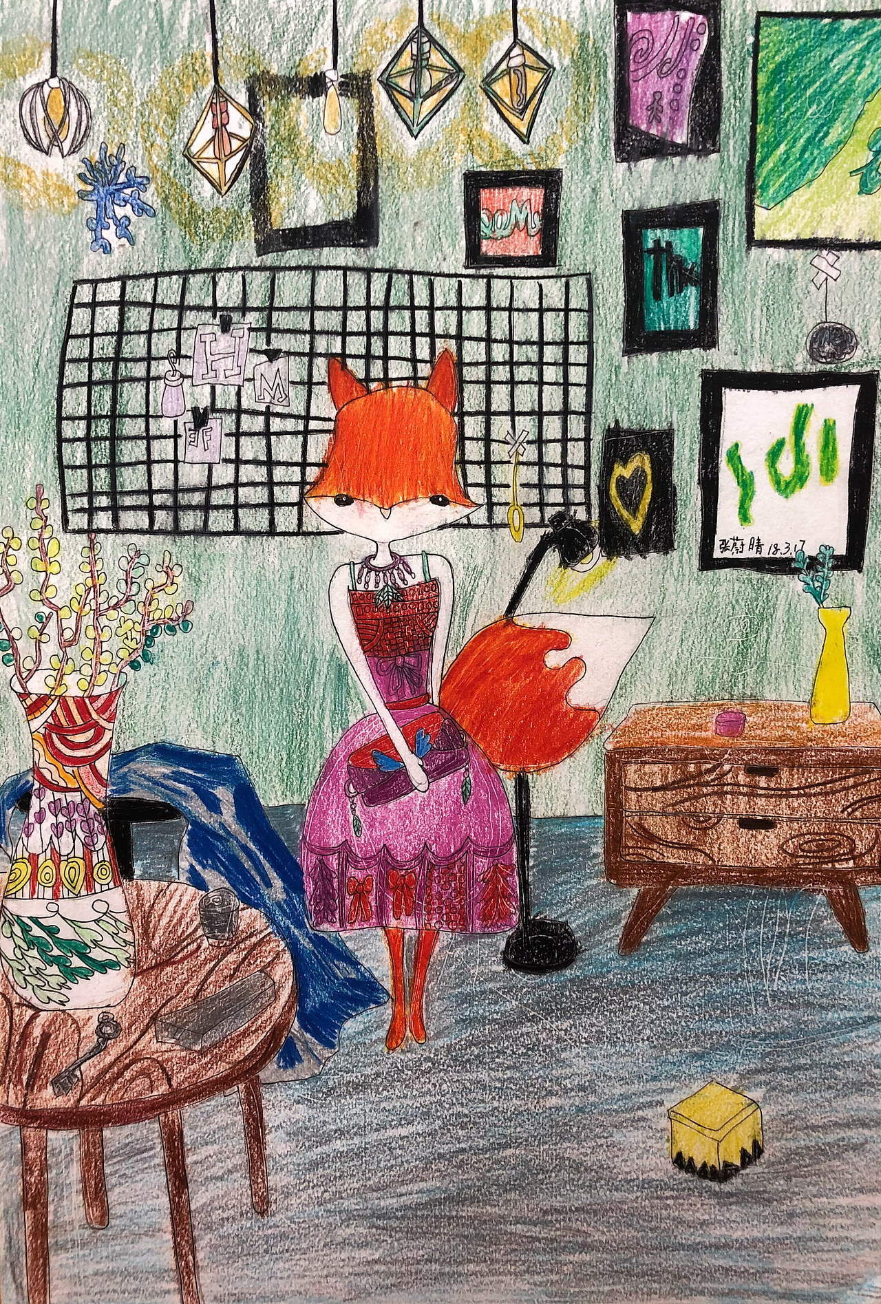 彩铅猫里学员作品（图ZMTE1MDExMTE2） - 儿童插画 - 站酷设计师Felinae先生原创素材 - 站酷ZCOOL