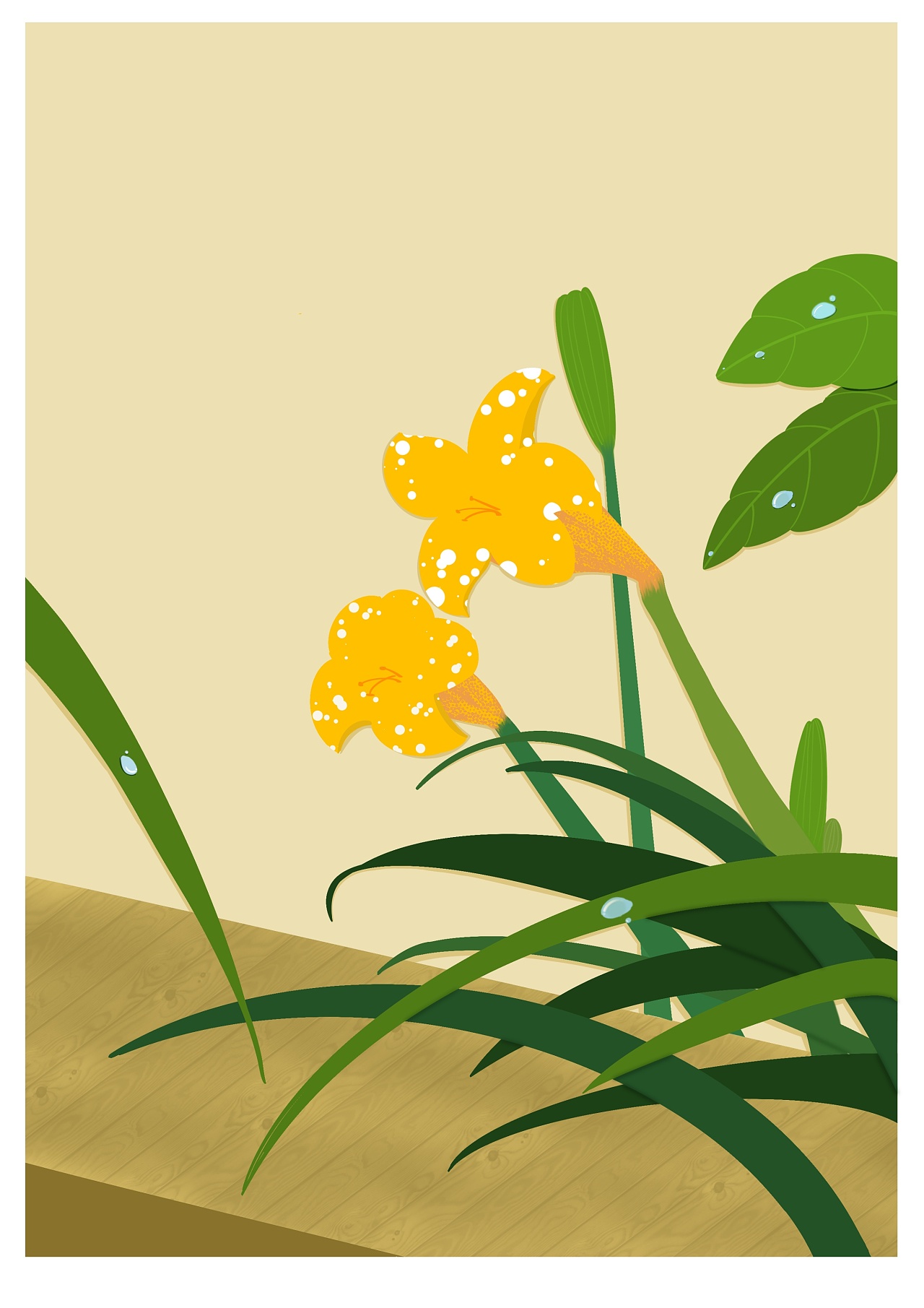 插画练习作品小花