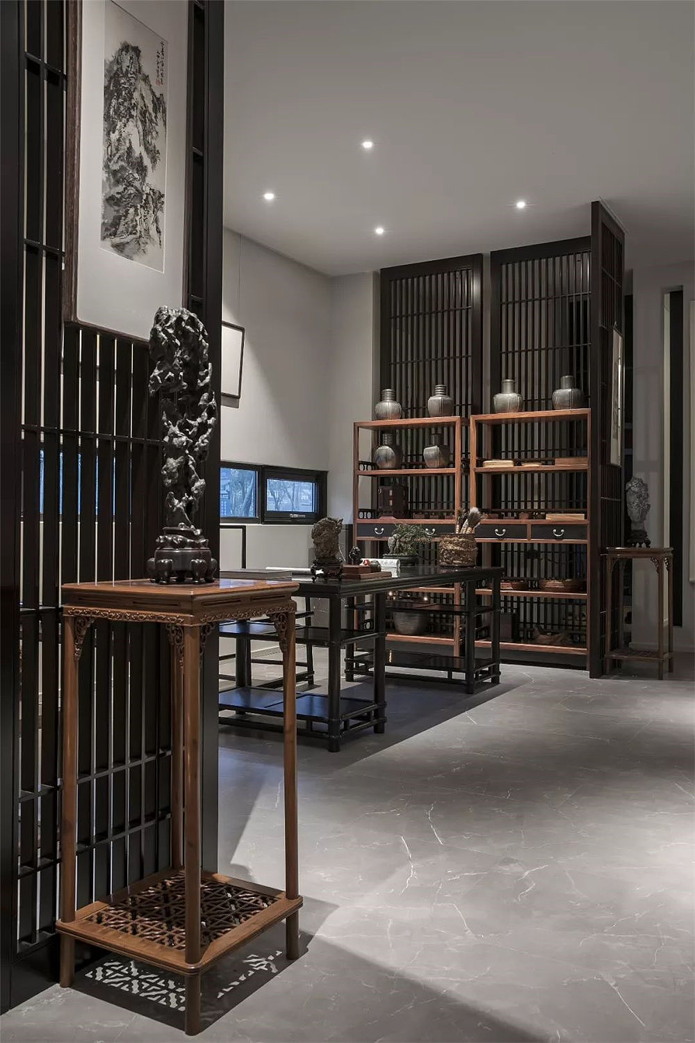 郑州曦所中式茶会所装修公司设计案例（图ZMjQ4Nzg1NjE2） - 酒店餐饮设计 - 站酷设计师金博大建筑装饰原创素材 - 站酷ZCOOL
