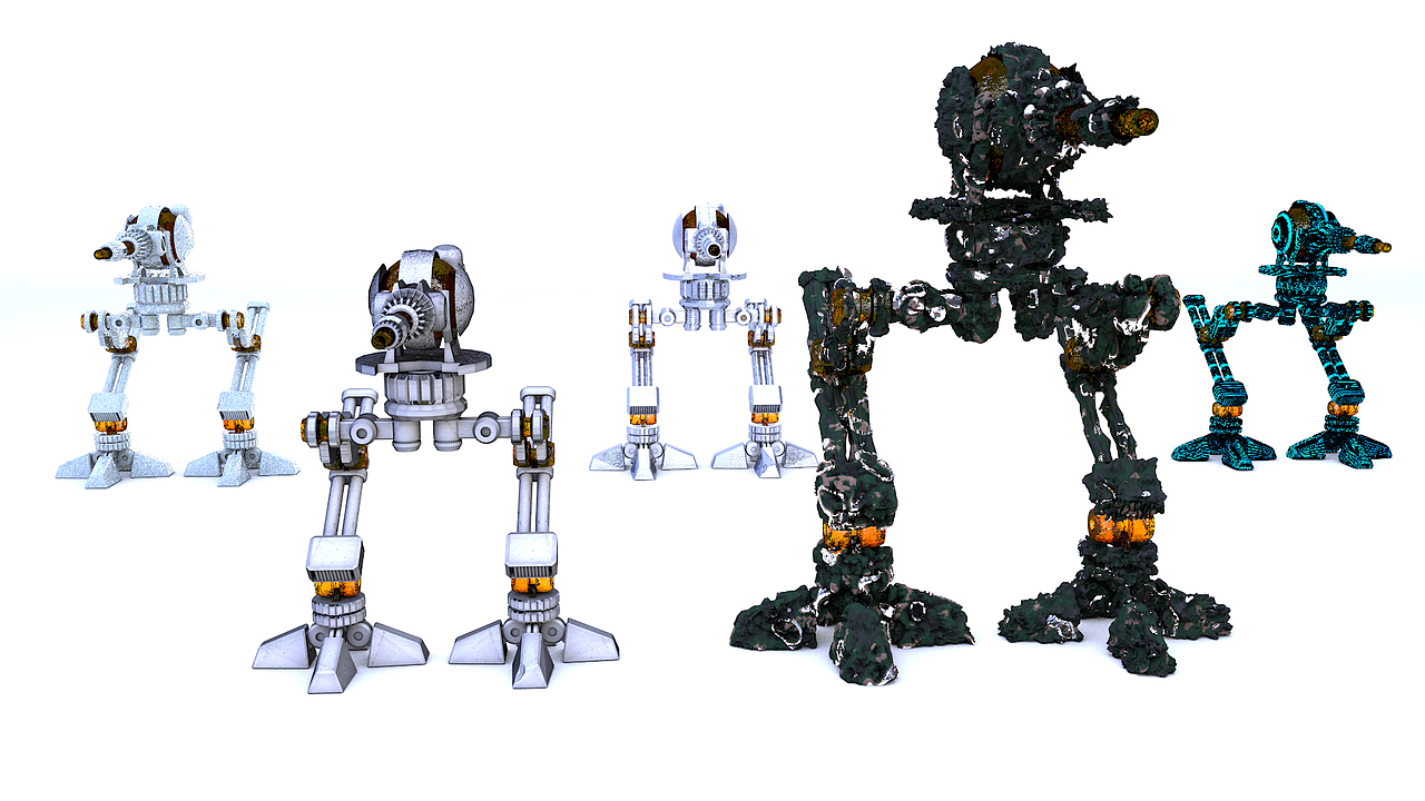 C4D建模-机器人（图ZNjk1NjM2Njg=） - 其他三维 - 站酷设计师超烦大师原创素材 - 站酷ZCOOL