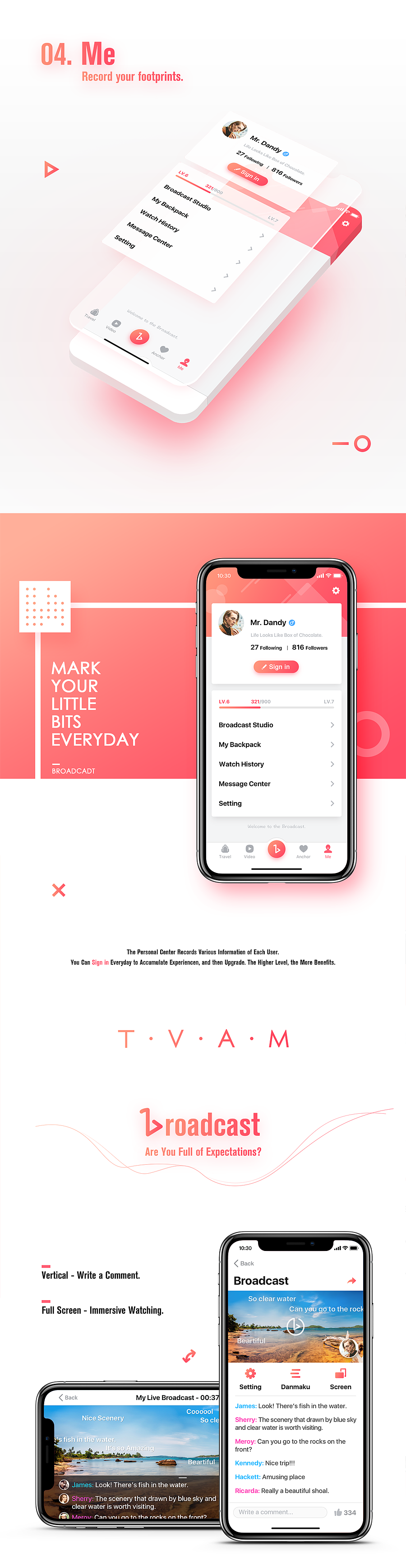 Broadcast App Design（图ZOTk1MjY3OTI=） - APP界面 - 站酷设计师IZCAT原创素材 - 站酷ZCOOL