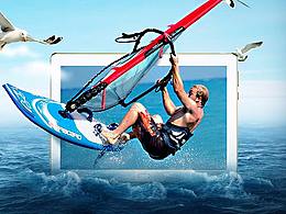 數(shù)碼合成海報(bào)沖浪海報(bào)