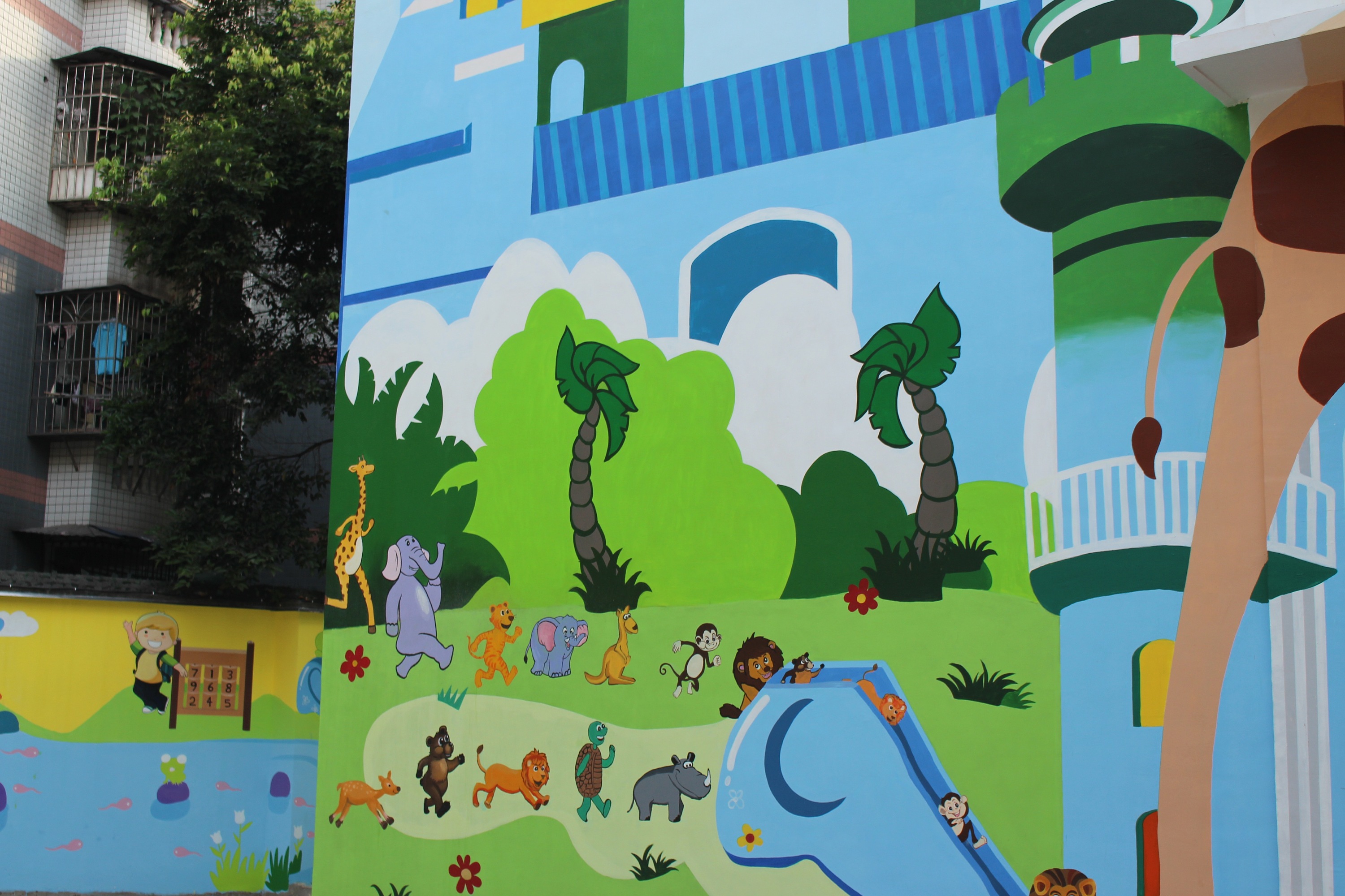 校园文化墙墙绘素材壁画素材重庆墙绘手绘墙墙绘