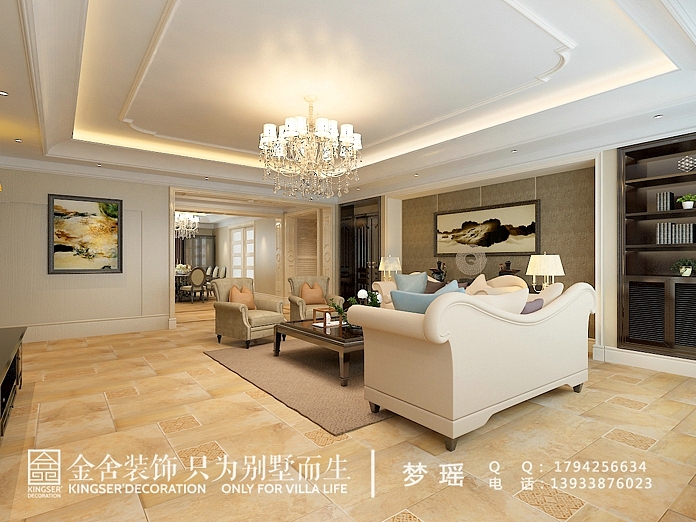 天山九峯210平米欧式风格装修效果图