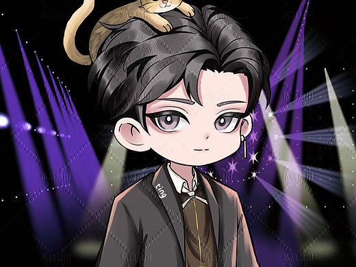 酷酷拽拽的Q版头像