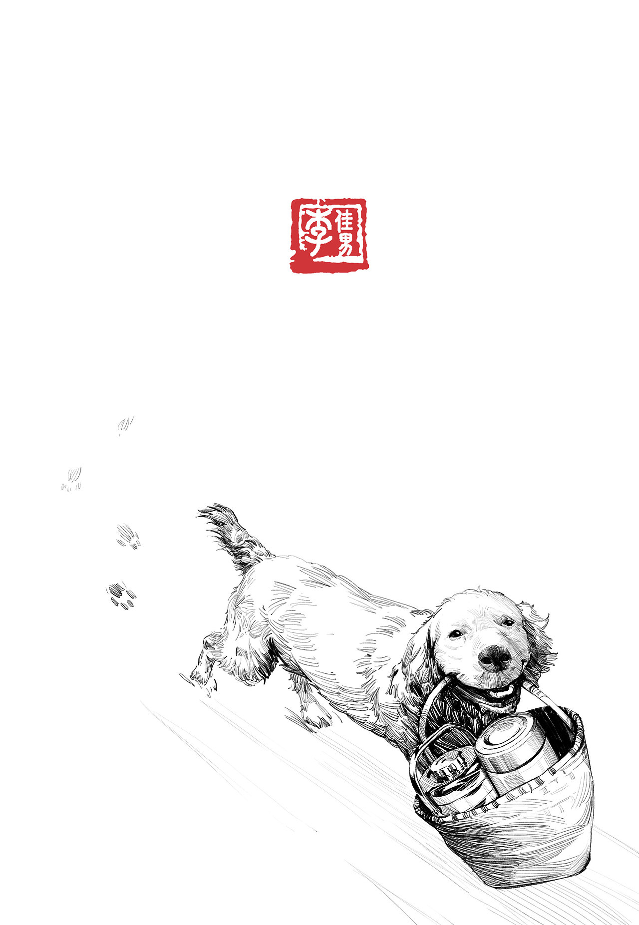 《雪山上的达娃》插画（图ZMTY5NjM3NDg0） - 儿童插画 - 站酷设计师半岛酒徒原创素材 - 站酷ZCOOL