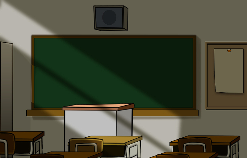 漫画场景设计练习!教室和学校!