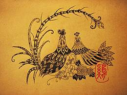黑白插画