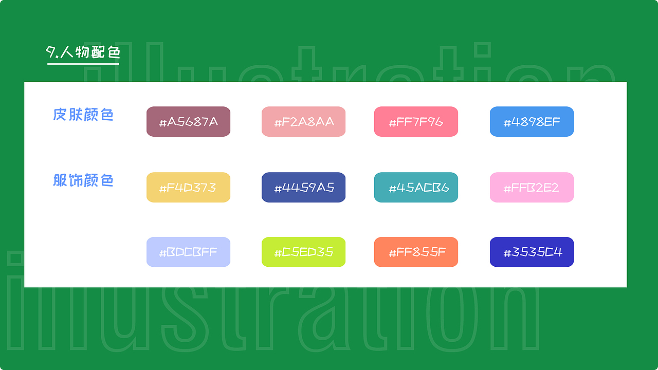 插画系统——人物情绪版扁平风